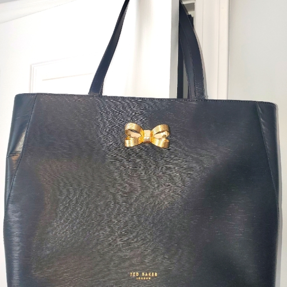 Ted Baker London Gold Looped Bow Tote Shopper Bag